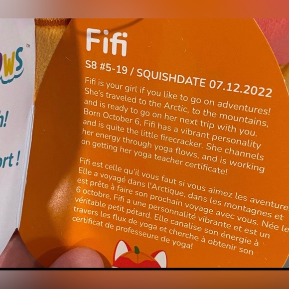 NWT Squishmallows FiFi the Fox Halloween 8” - Picture 4 of 4